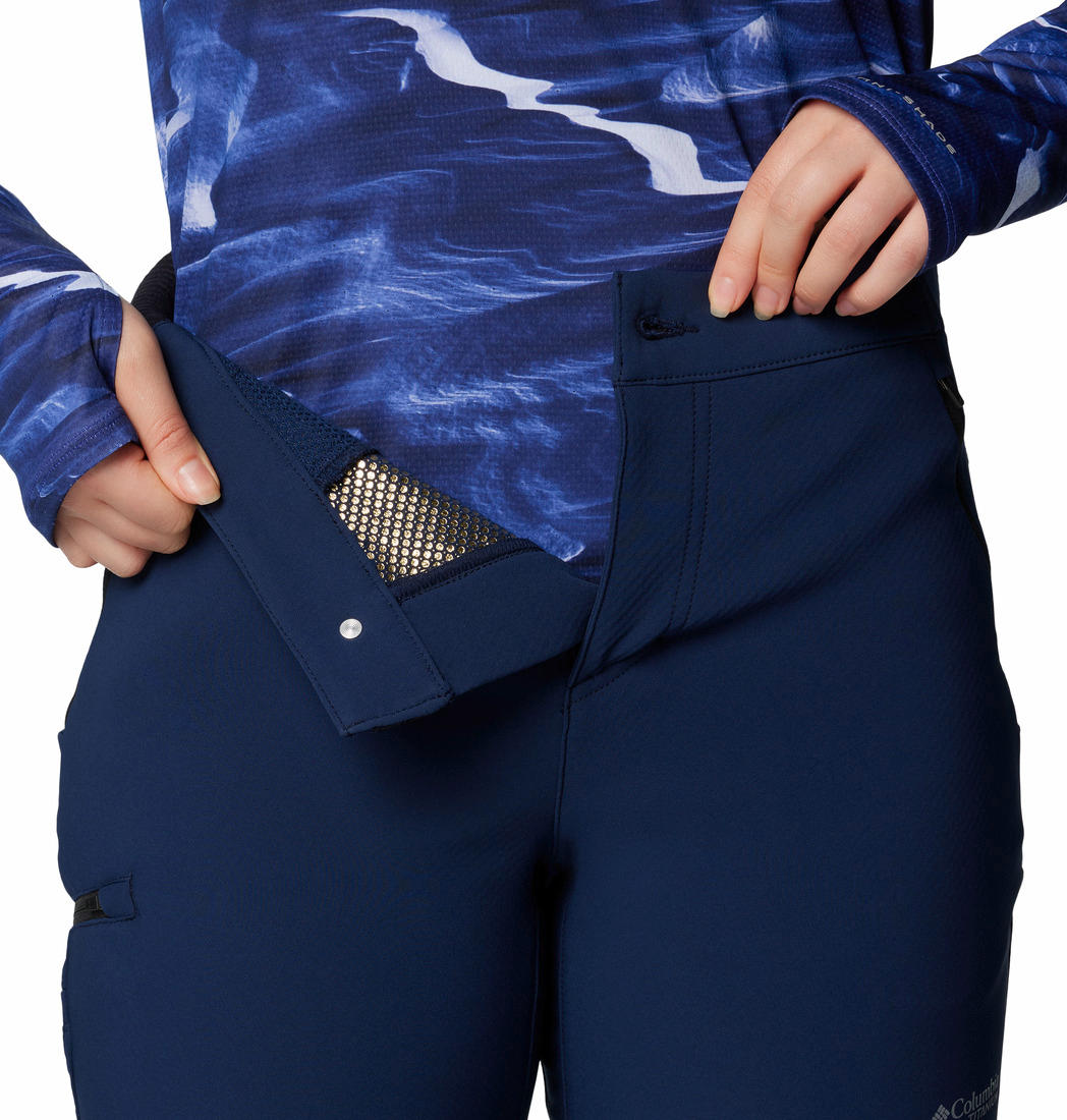 Columbia Womens Blue Vast Canyon Omni-Heat Infinity Softshell Pant