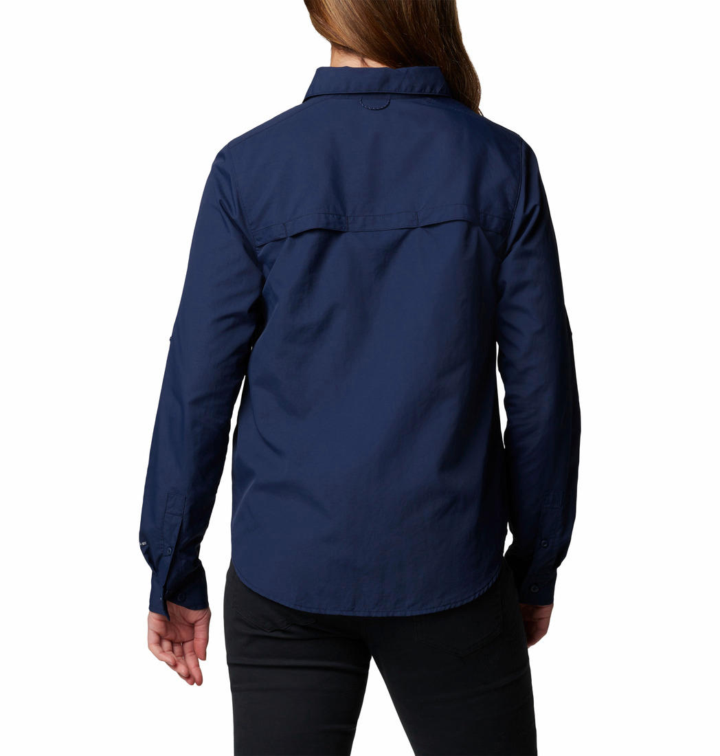 Columbia Womens Blue Silver Ridge 3.0 Long Sleeve Shirt