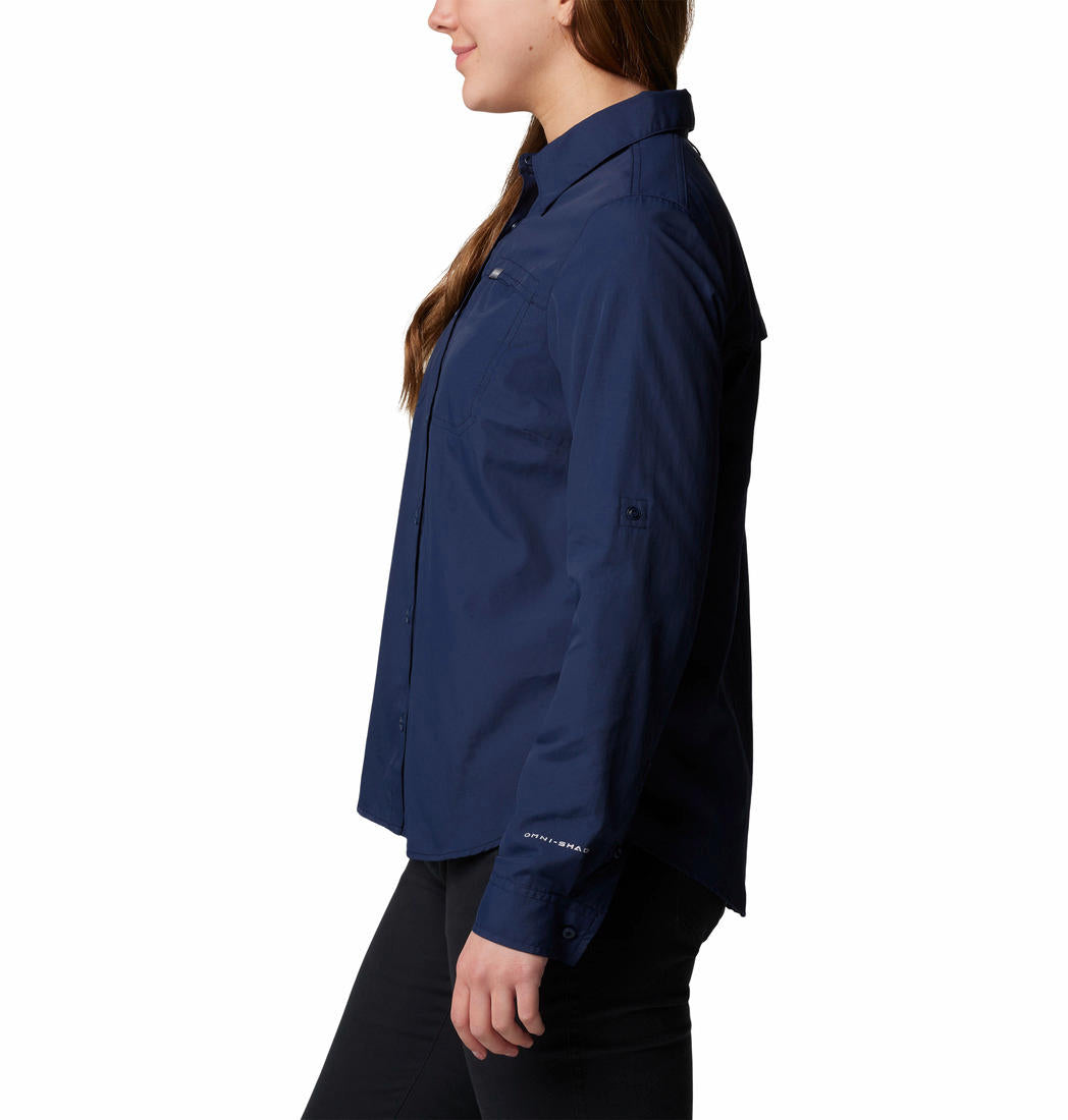 Columbia Womens Blue Silver Ridge 3.0 Long Sleeve Shirt