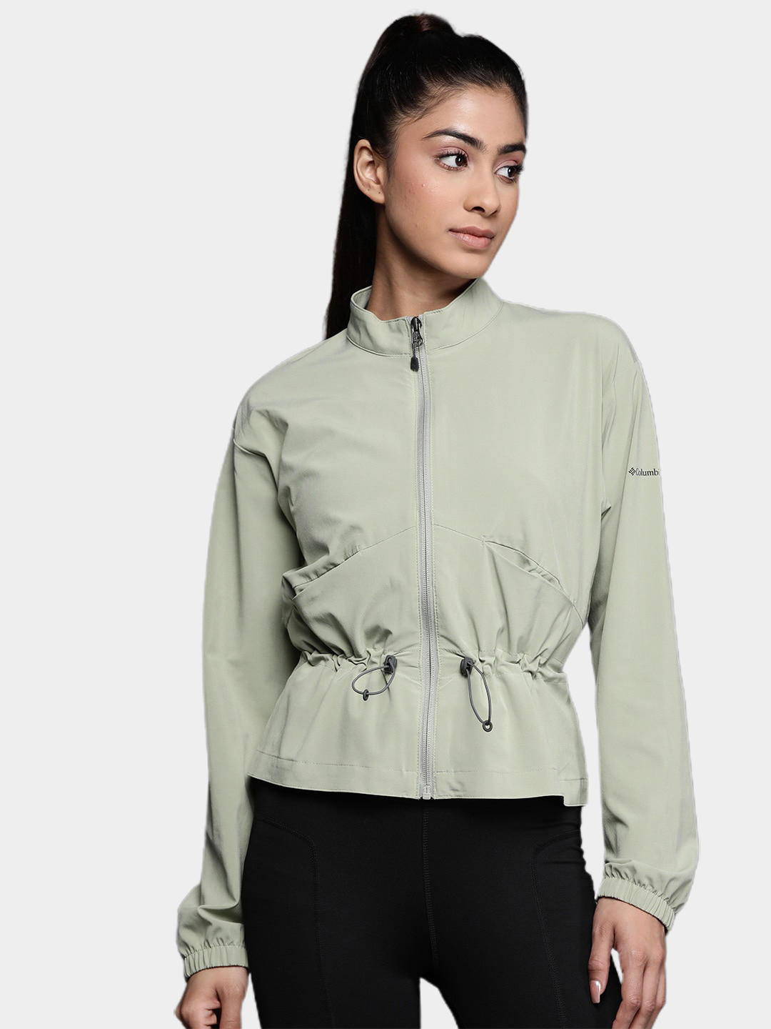 Columbia Women Green Boundless Beauty Full Zip Shirts