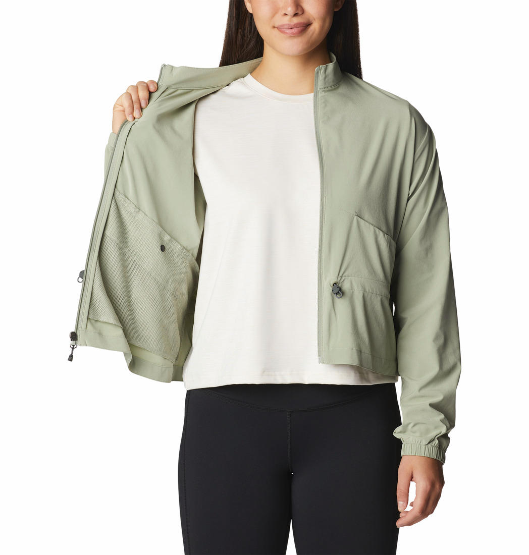 Columbia Women Green Boundless Beauty Full Zip Shirts