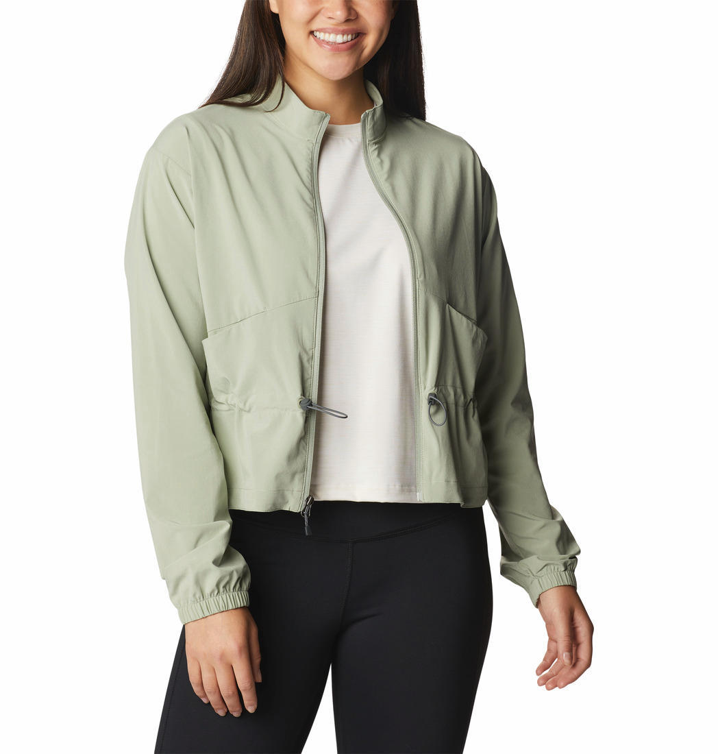 Columbia Women Green Boundless Beauty Full Zip Shirts