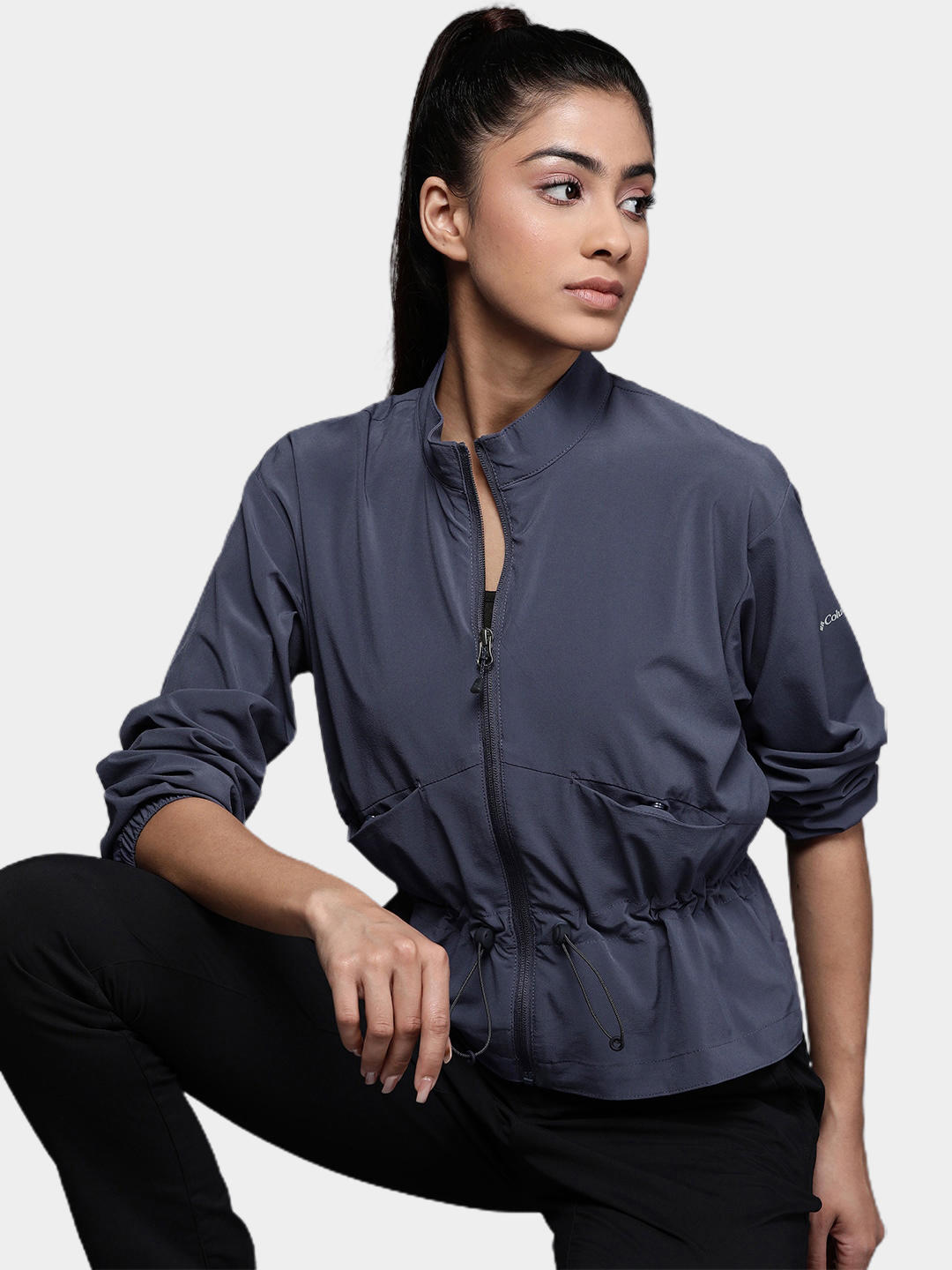 Columbia Women Blue Boundless Beauty Full Zip Shirts