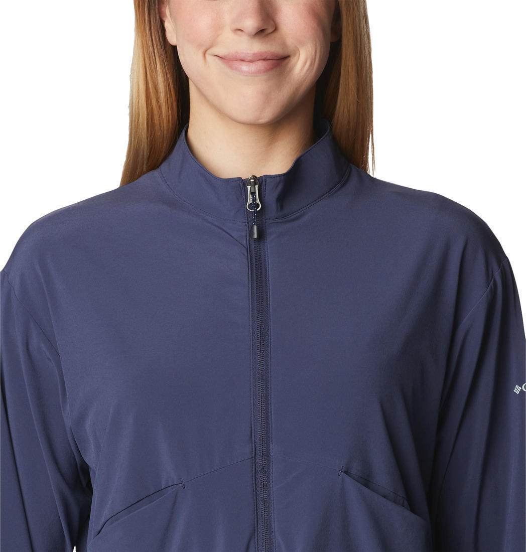 Columbia Women Blue Boundless Beauty Full Zip Shirts