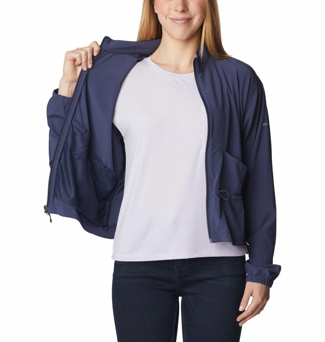 Columbia Women Blue Boundless Beauty Full Zip Shirts