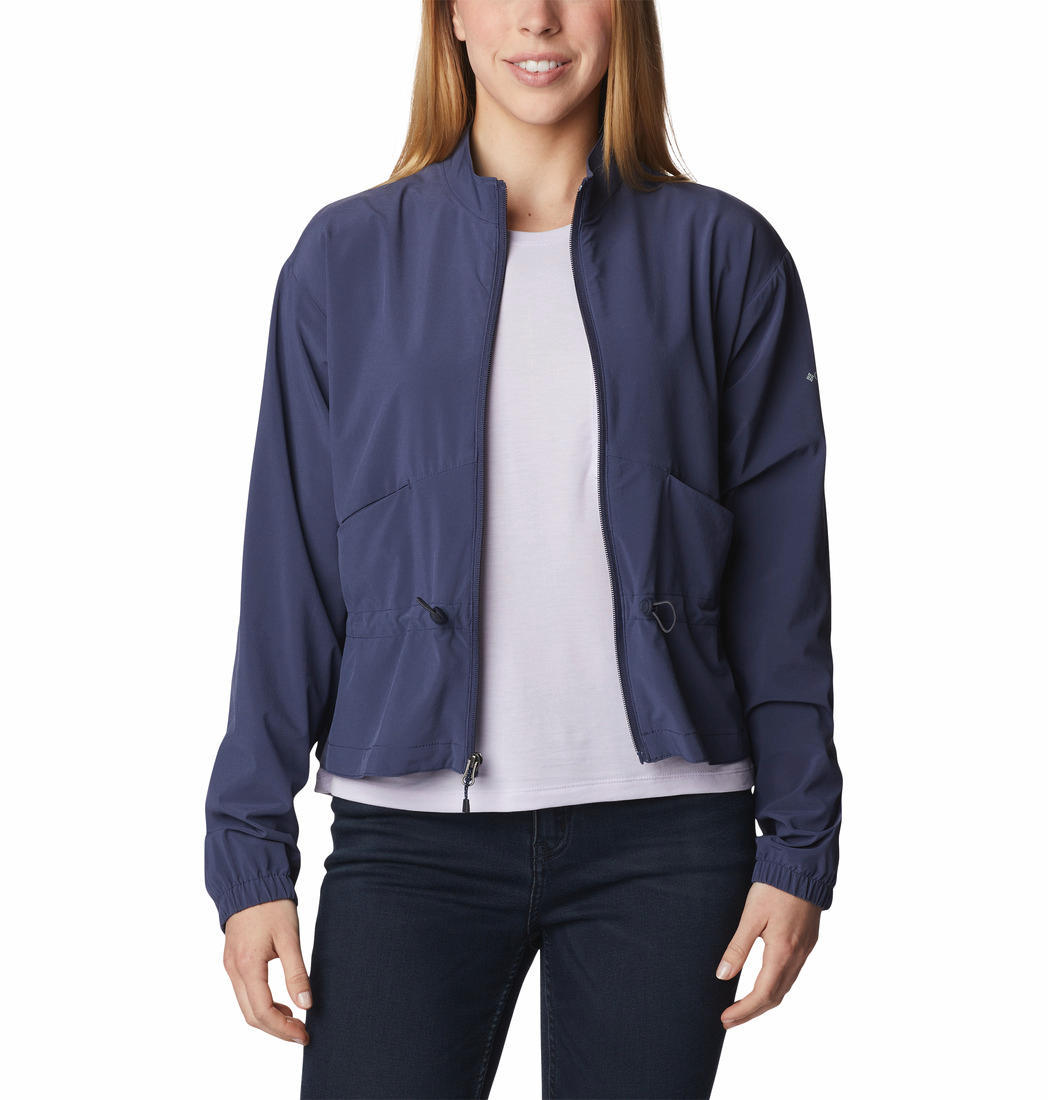 Columbia Women Blue Boundless Beauty Full Zip Shirts