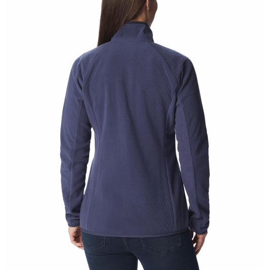 Columbia Women Navy Blue Outdoor Tracks Full Zip II