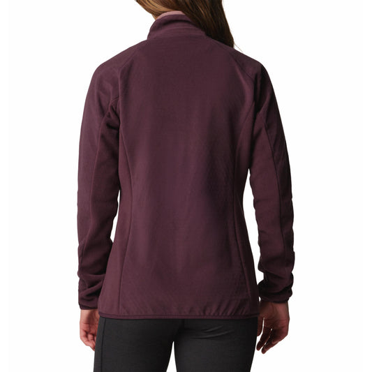 Columbia Women Red Outdoor Tracks Full Zip II