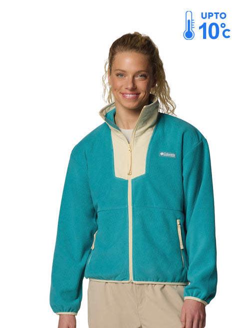 Columbia Women Green Sequoia Grove Fleece Jacket