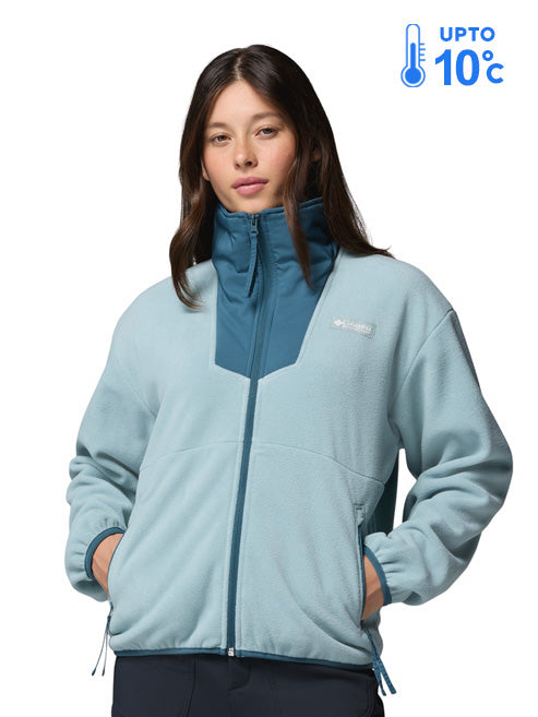 Columbia Women Blue Sequoia Grove Fleece Jacket