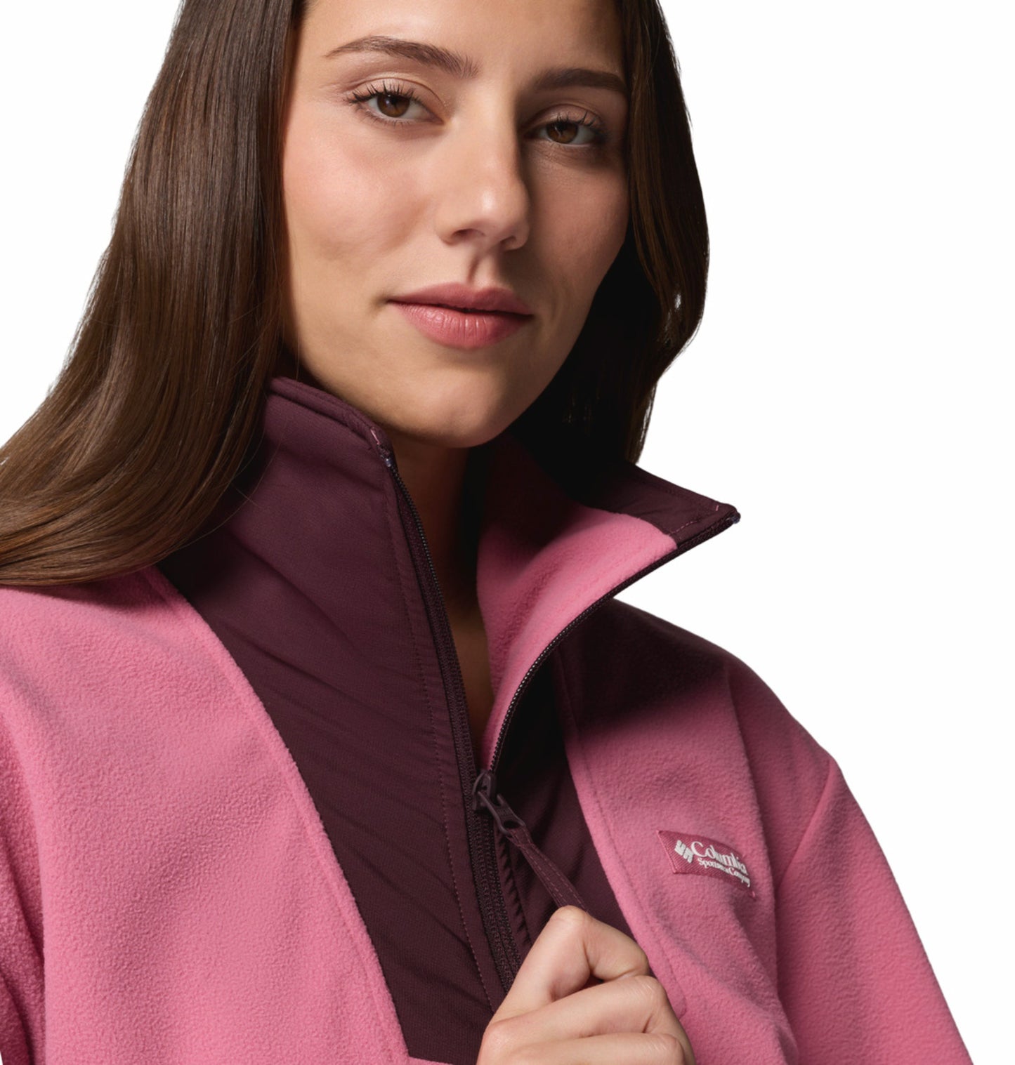 Columbia Women Pink Sequoia Grove Fleece Jacket