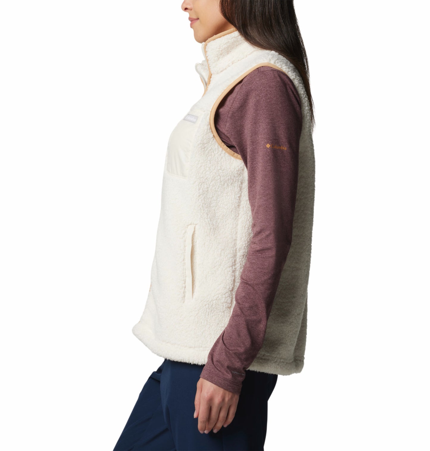 Columbia Women White West Bend II Fleece Vest