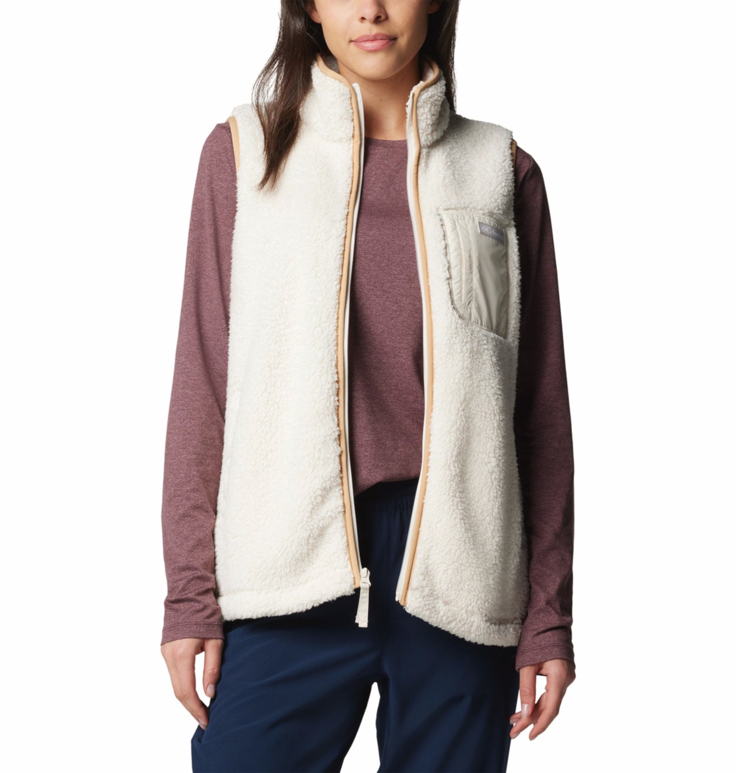 Columbia Women White West Bend II Fleece Vest