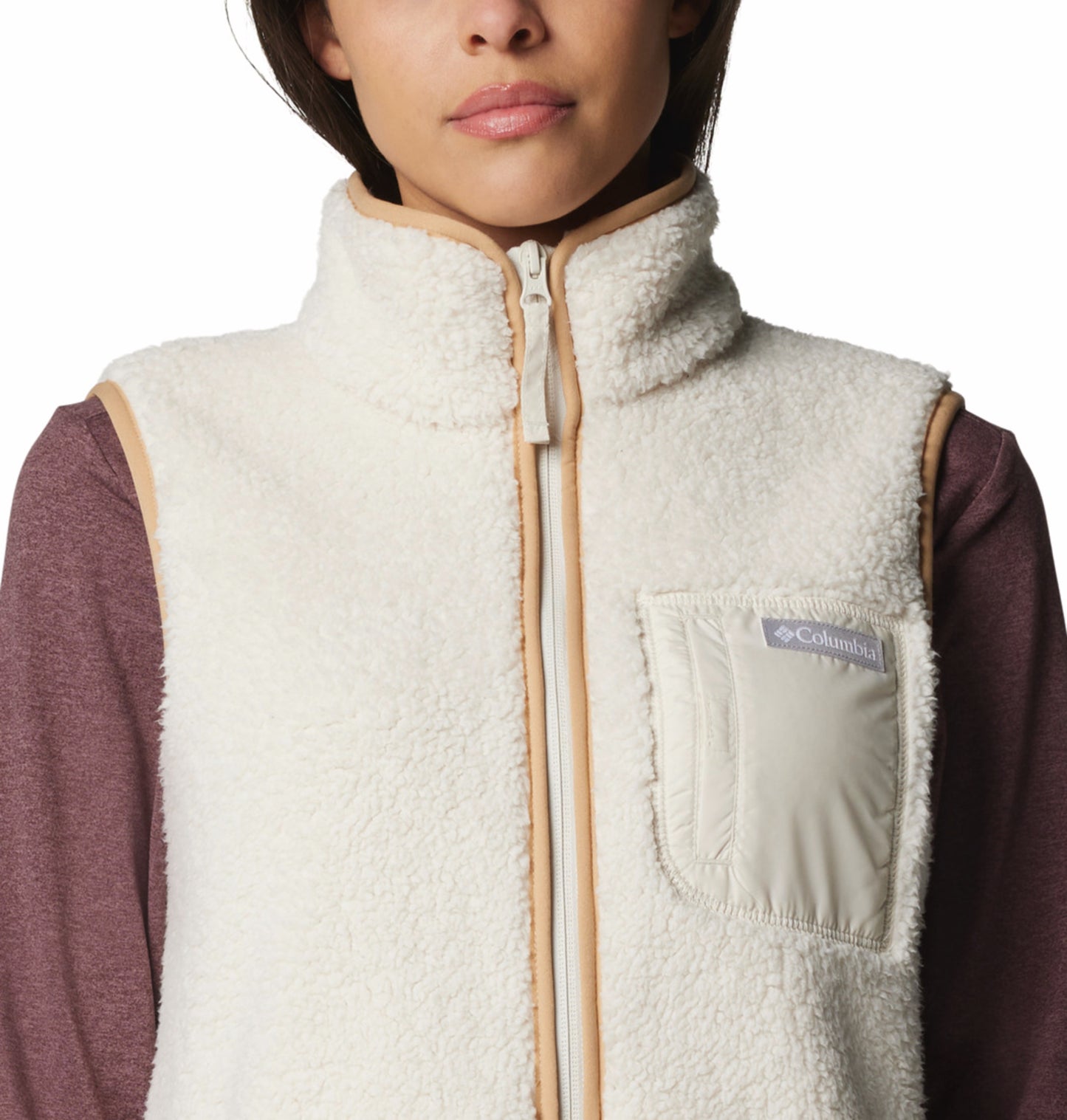 Columbia Women White West Bend II Fleece Vest
