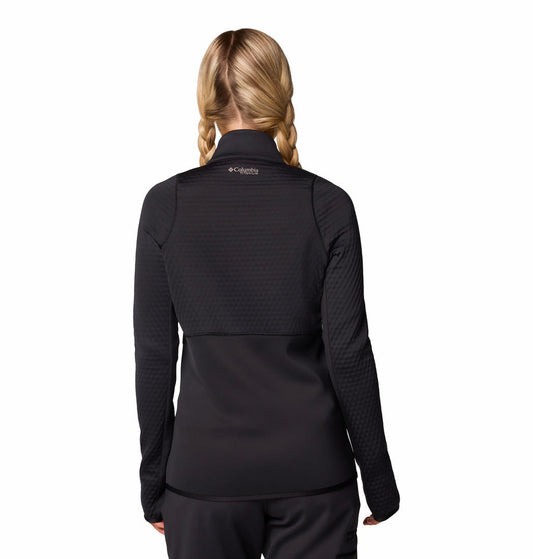 Columbia Womens BLACK Crystal Leaf Omni-Heat Helix FZ Jacket
