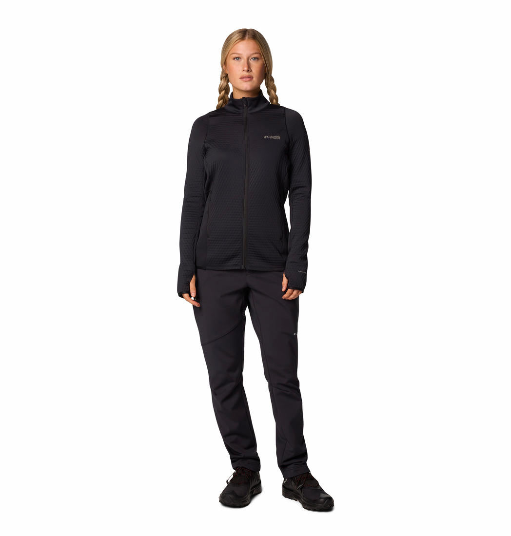 Columbia Womens BLACK Crystal Leaf Omni-Heat Helix FZ Jacket
