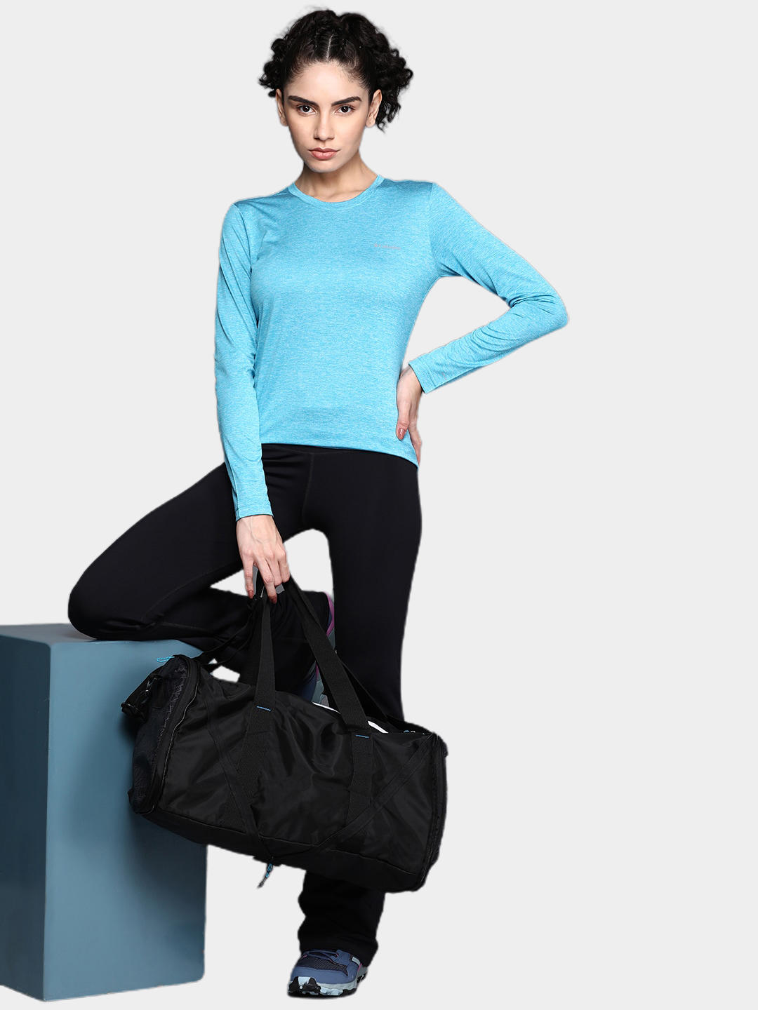 Columbia Women Blue Columbia Hike LS T-Shirt