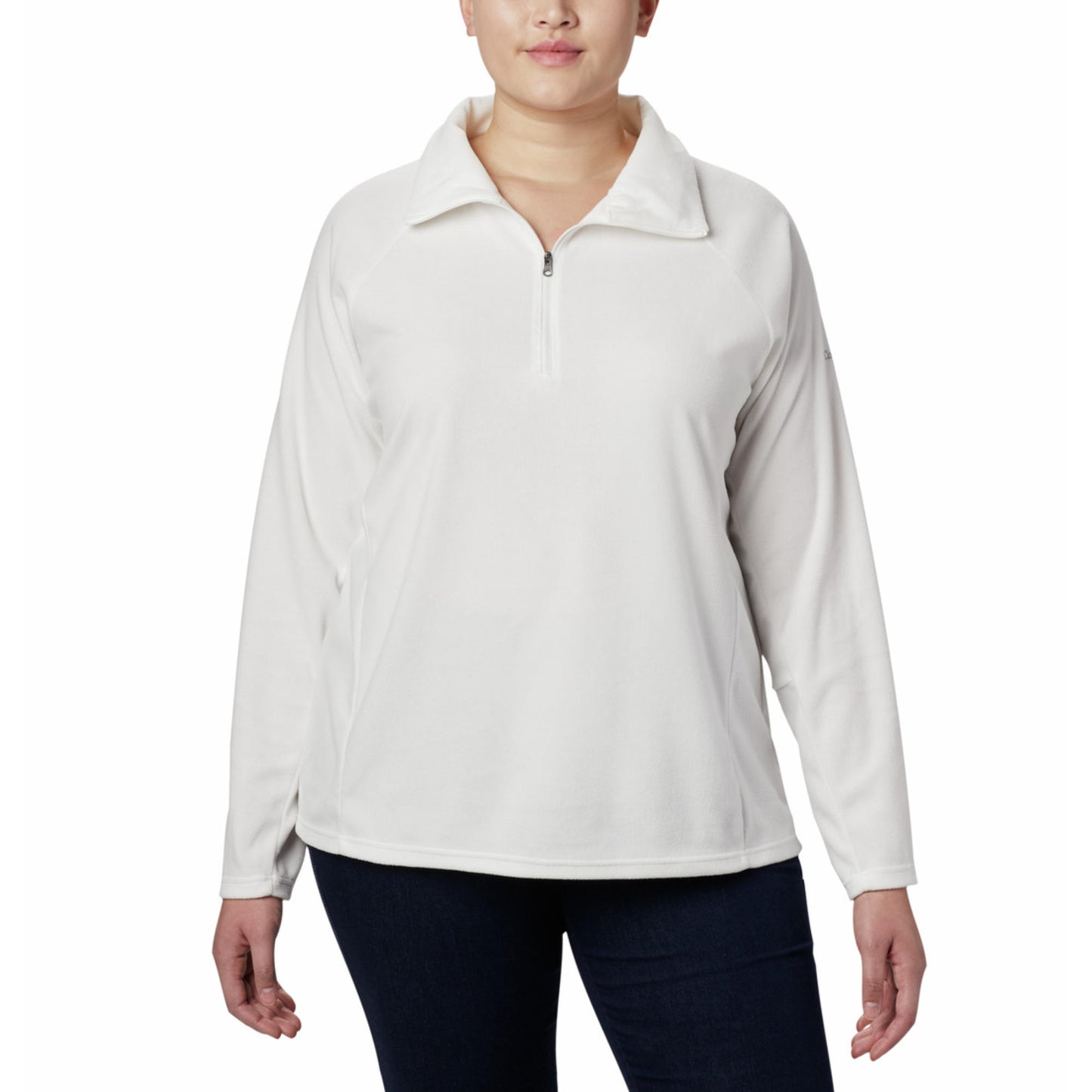 Columbia Women White Glacial IV Half Zip Fleece