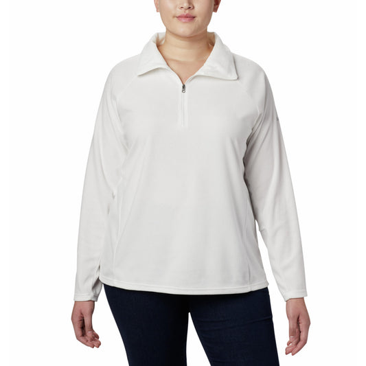 Columbia Women White Glacial IV Half Zip Fleece
