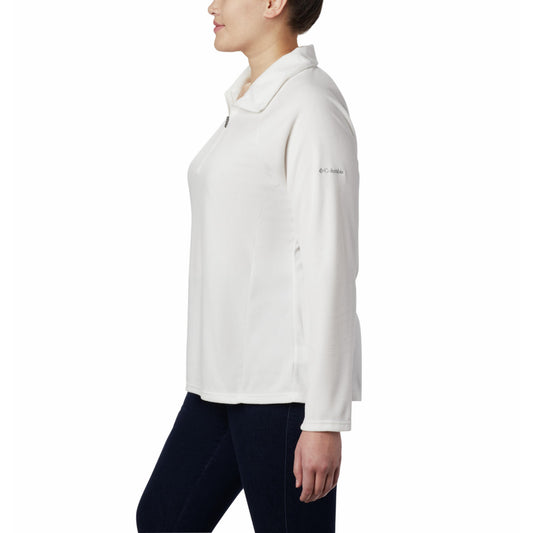 Columbia Women White Glacial IV Half Zip Fleece