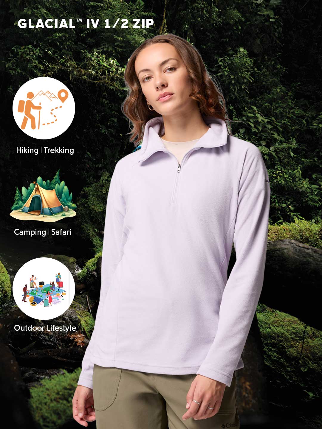 Columbia Women Purple Glacial IV Pullover