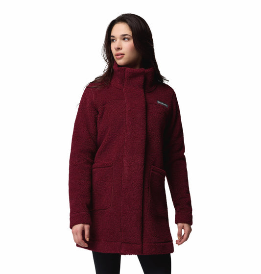 Columbia Women Red Panorama Fleece Jacket