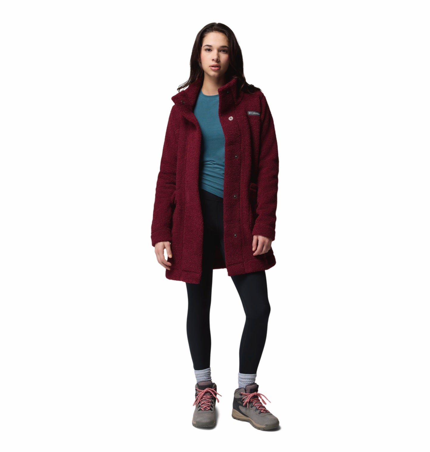 Columbia Women Red Panorama Fleece Jacket