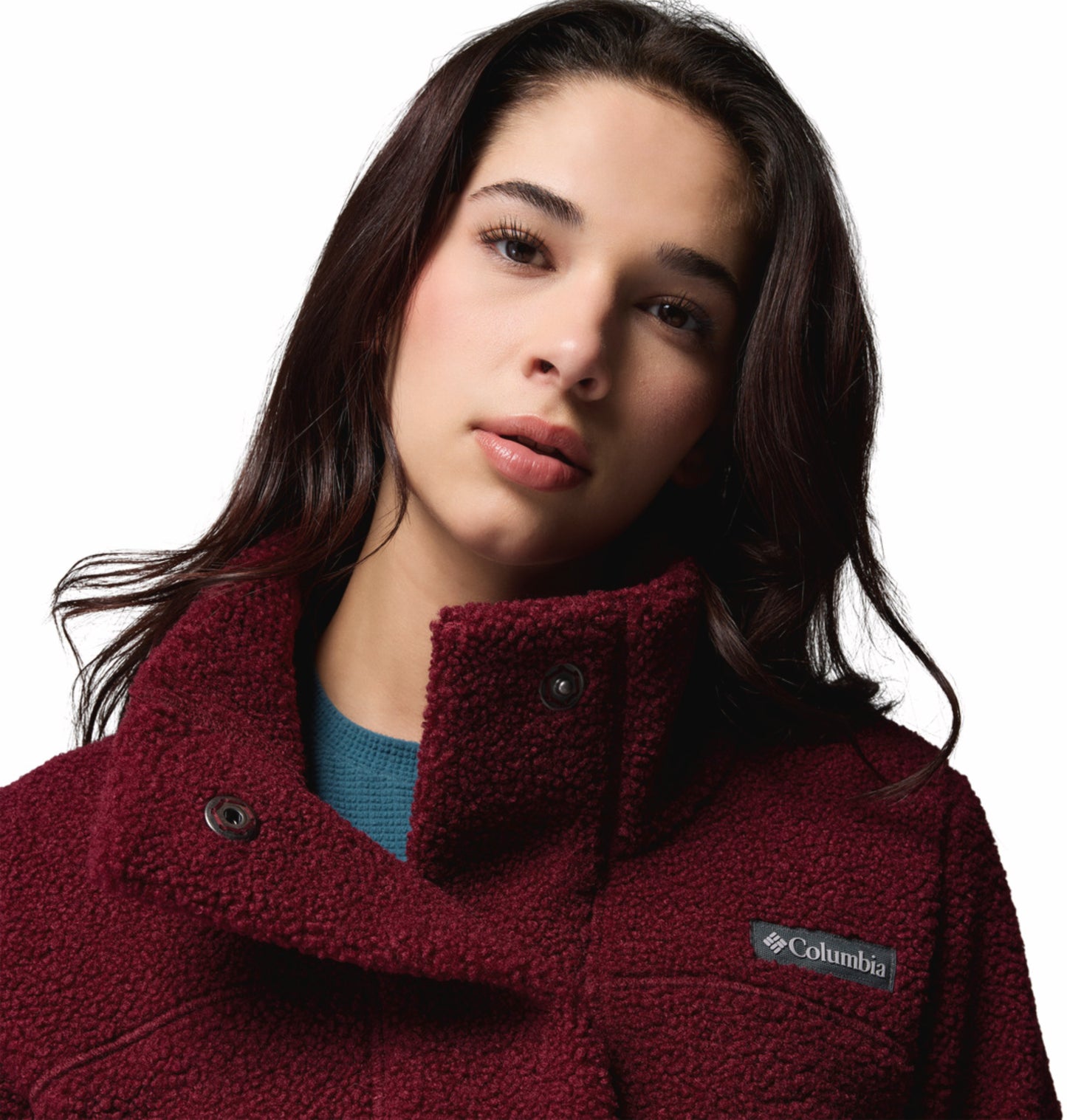 Columbia Women Red Panorama Fleece Jacket