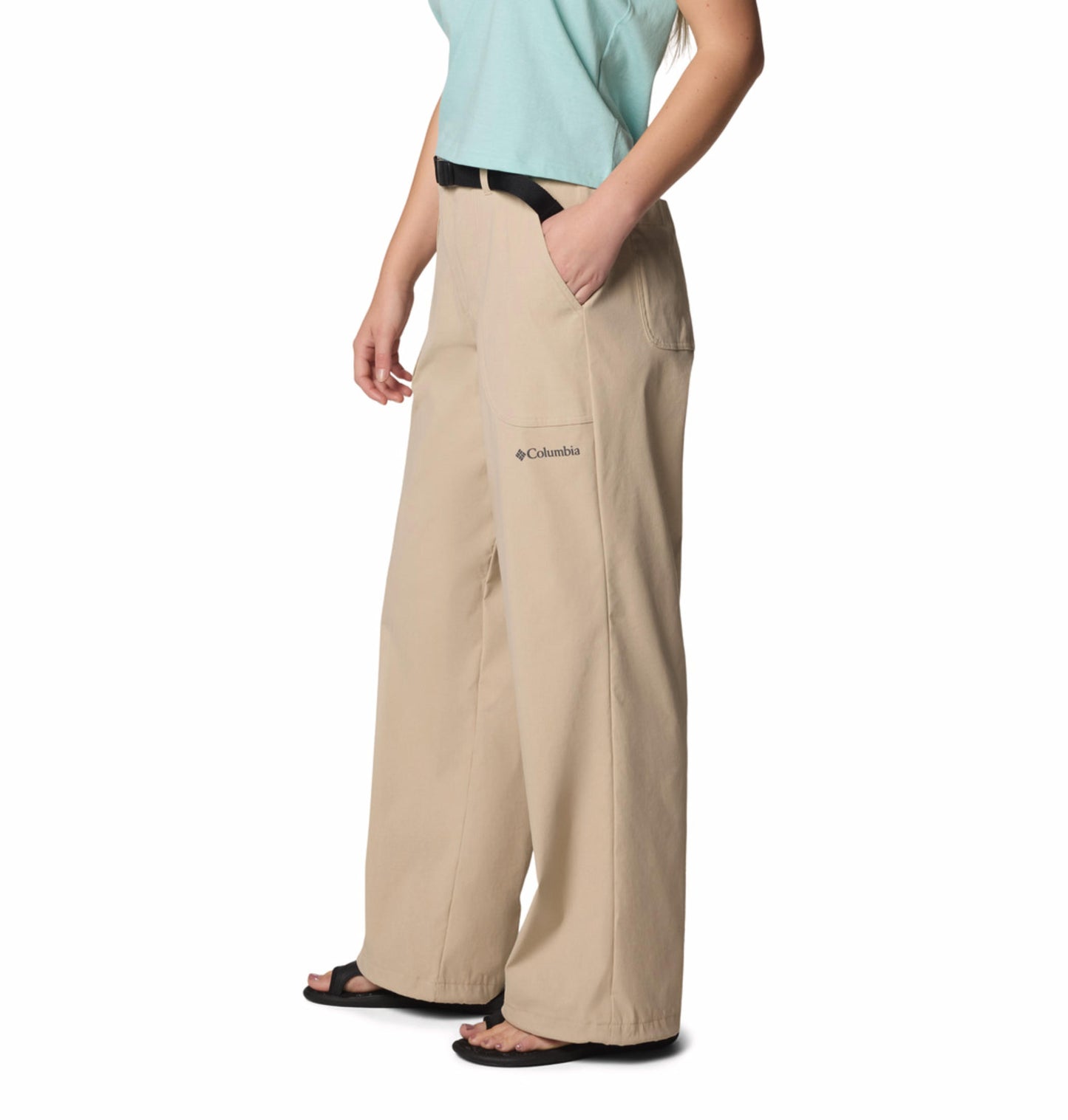 Columbia Womens Beige Omni-Shield Brea Falls Nylon Pant