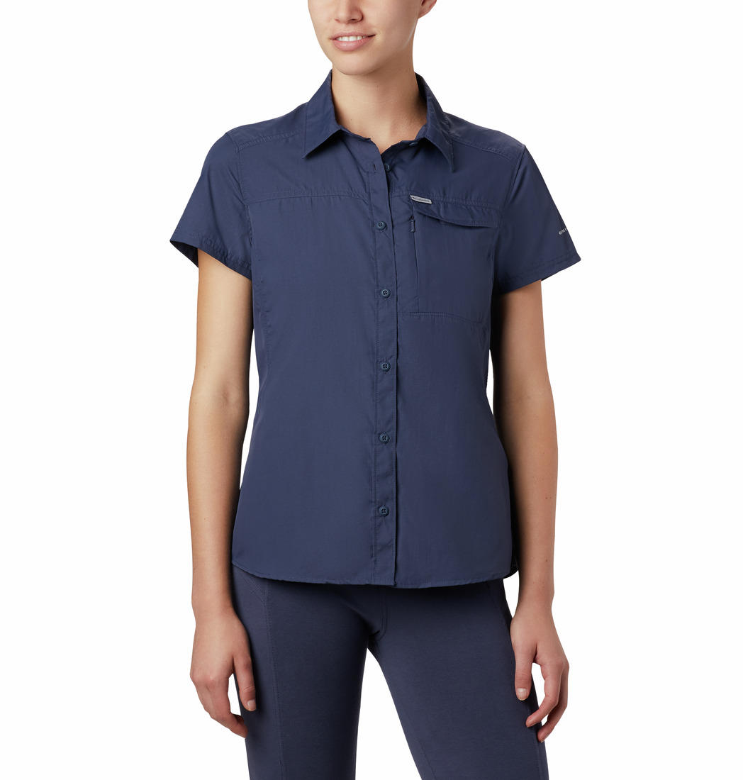 Columbia Women Blue Silver Ridge 2.0 Short Sleeve Shirts