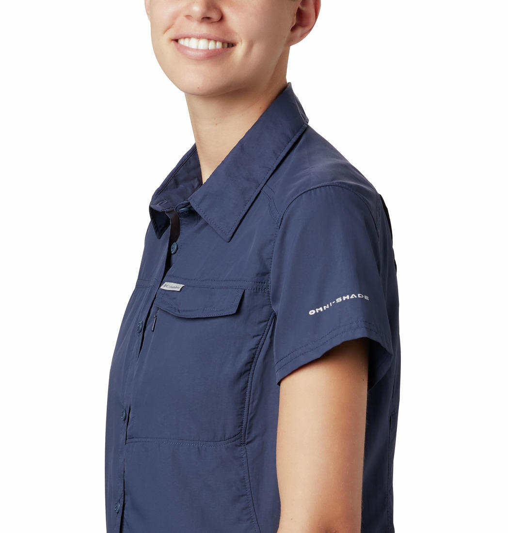 Columbia Women Blue Silver Ridge 2.0 Short Sleeve Shirts