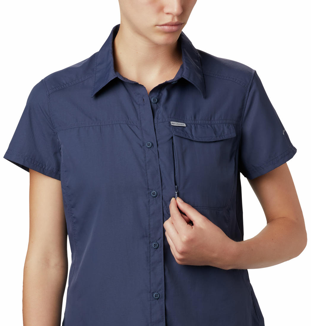 Columbia Women Blue Silver Ridge 2.0 Short Sleeve Shirts