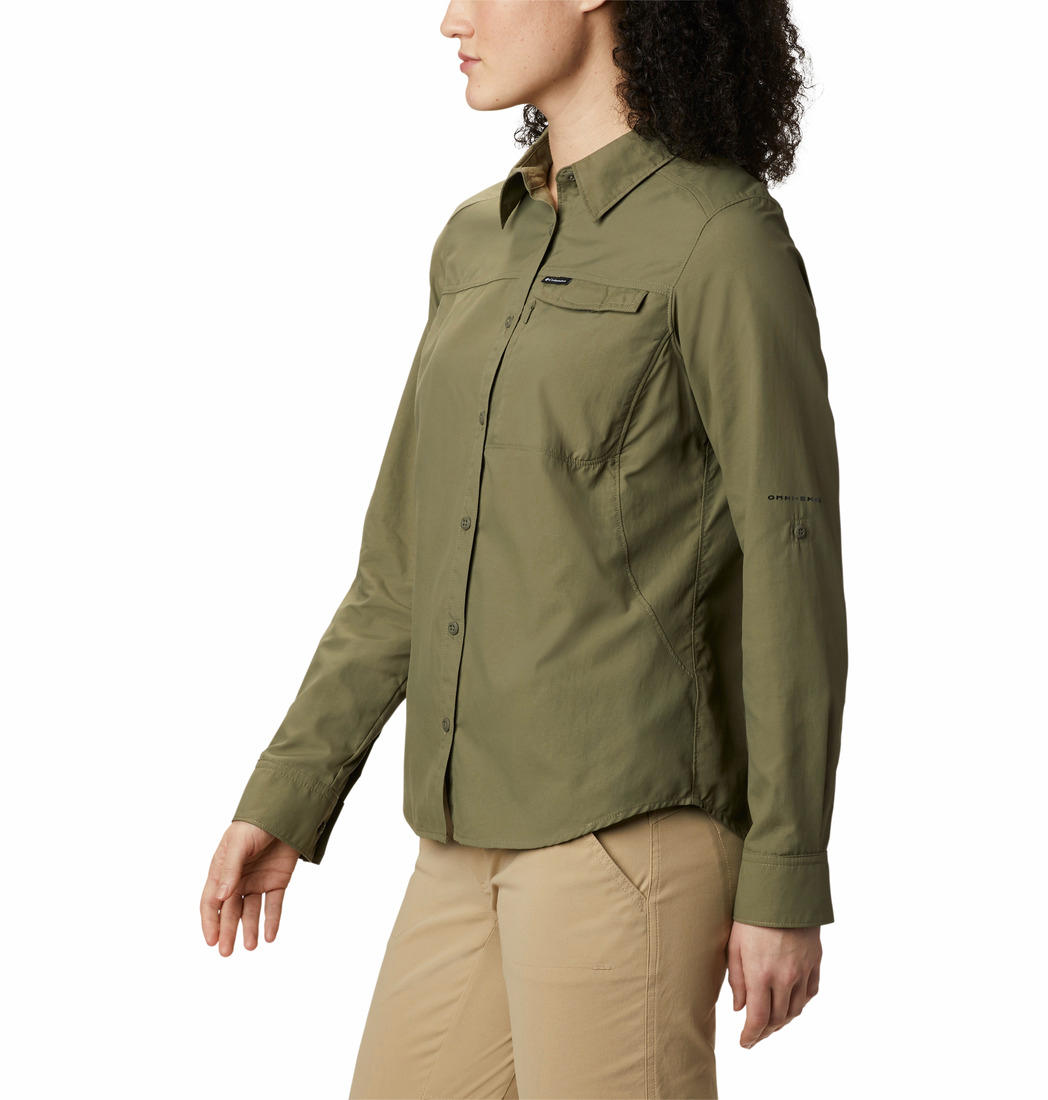 Columbia Women Olive Silver Ridge 2.0 Long Sleeve Shirts