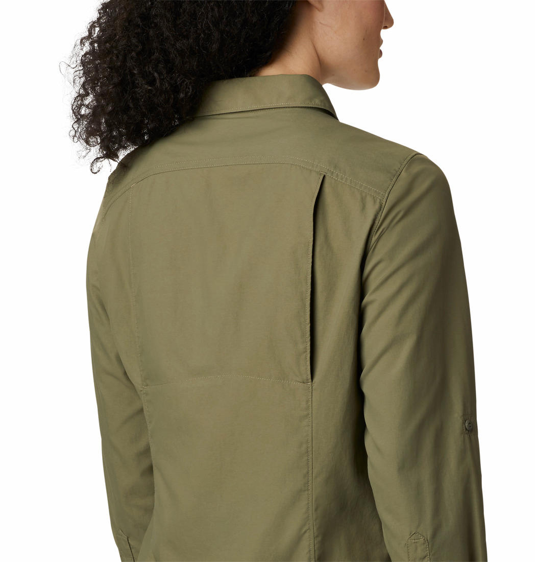 Columbia Women Olive Silver Ridge 2.0 Long Sleeve Shirts