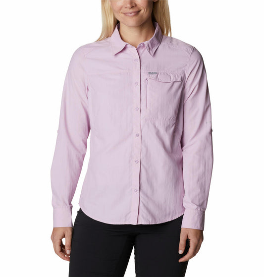 Columbia Women Purple Silver Ridge 2.0 Long Sleeve Shirts