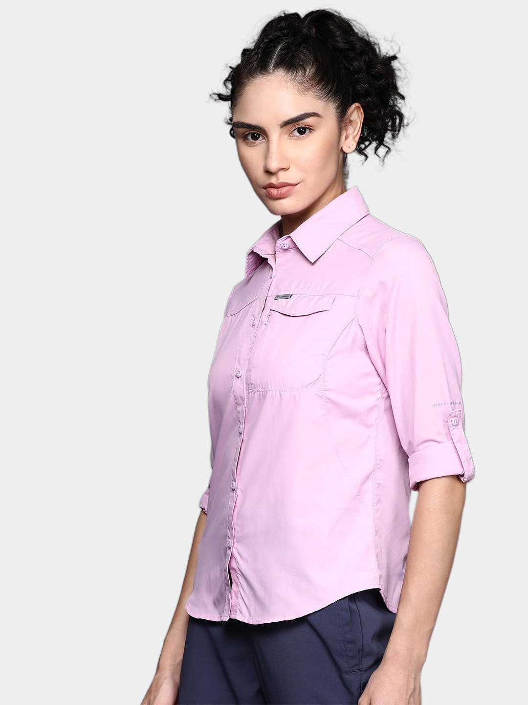 Columbia Women Purple Silver Ridge 2.0 Long Sleeve Shirts