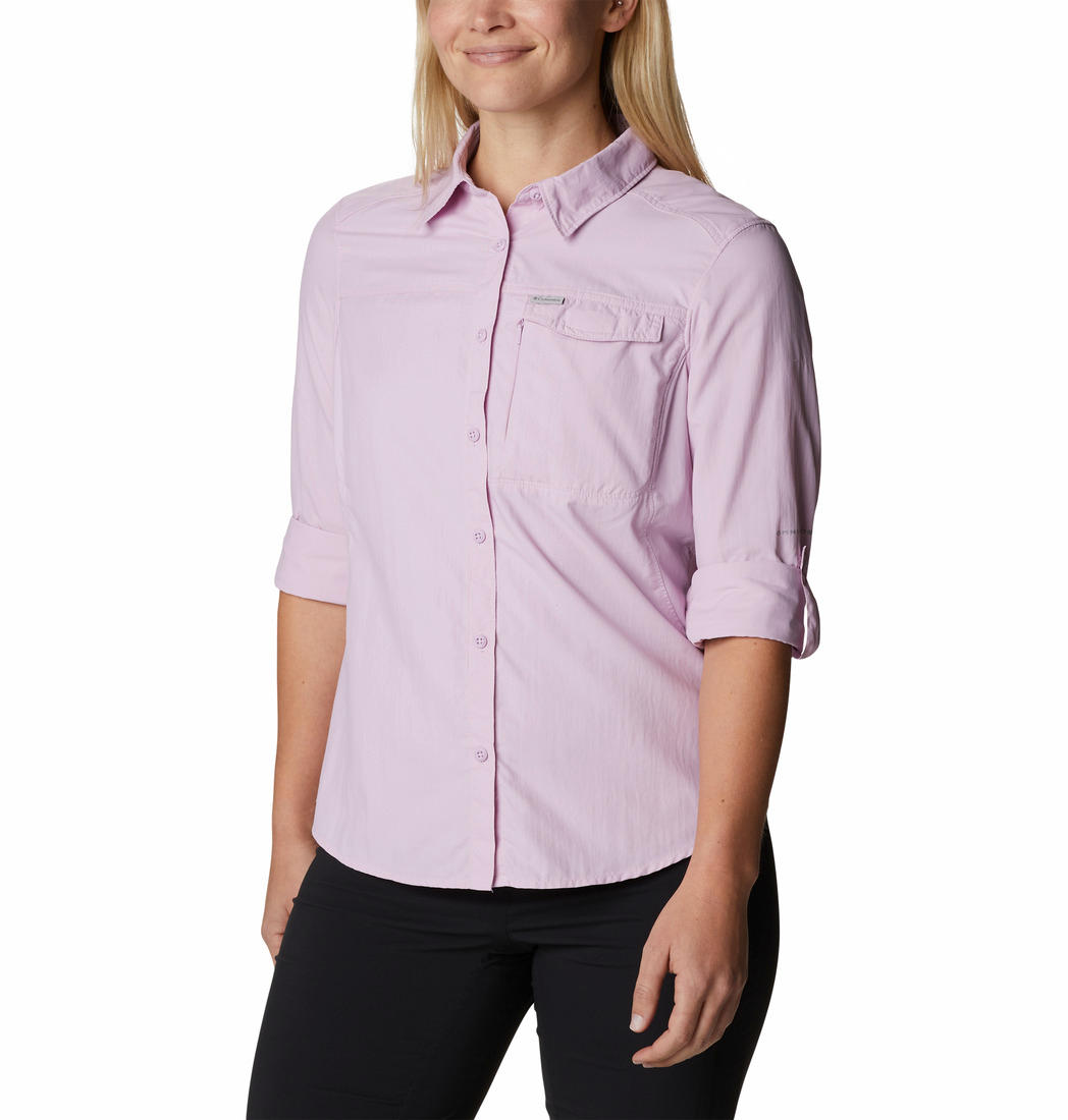 Columbia Women Purple Silver Ridge 2.0 Long Sleeve Shirts