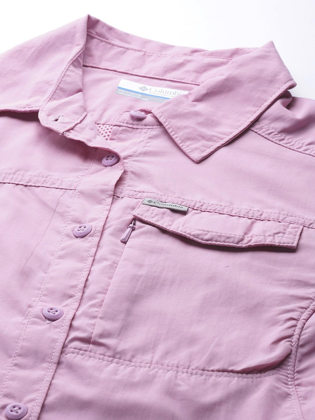 Columbia Women Purple Silver Ridge 2.0 Long Sleeve Shirts