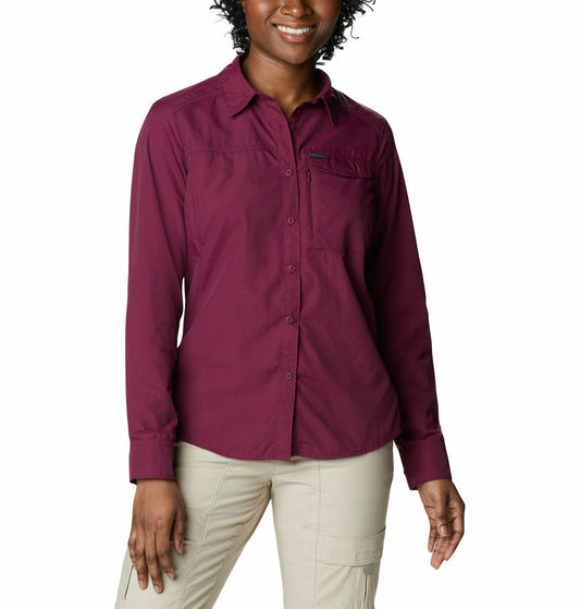 Columbia Women Purple Silver Ridge 2.0 Long Sleeve Shirts