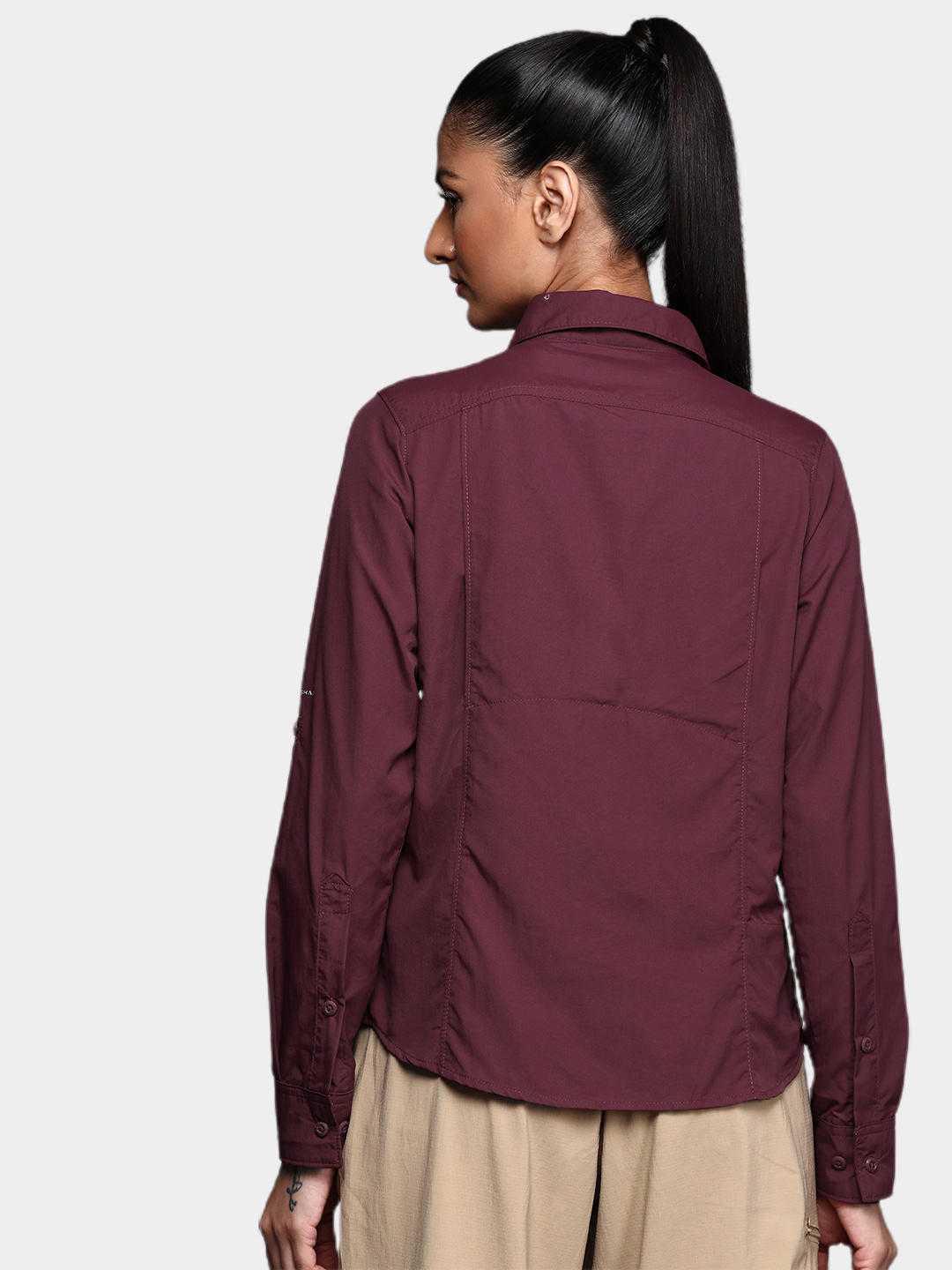 Columbia Women Purple Silver Ridge 2.0 Long Sleeve Shirts