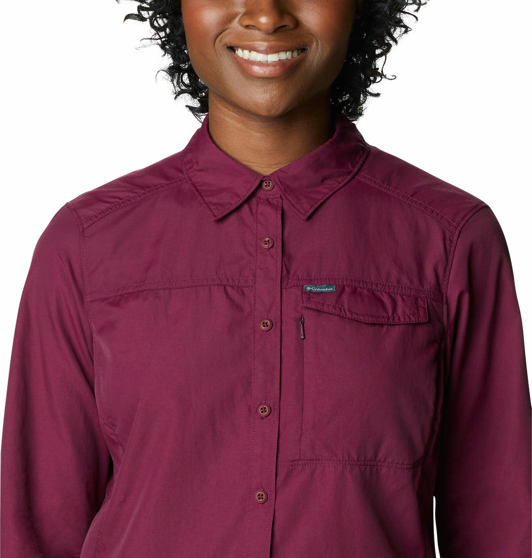Columbia Women Purple Silver Ridge 2.0 Long Sleeve Shirts