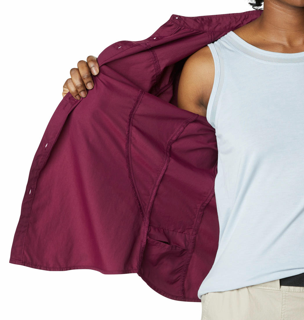 Columbia Women Purple Silver Ridge 2.0 Long Sleeve Shirts