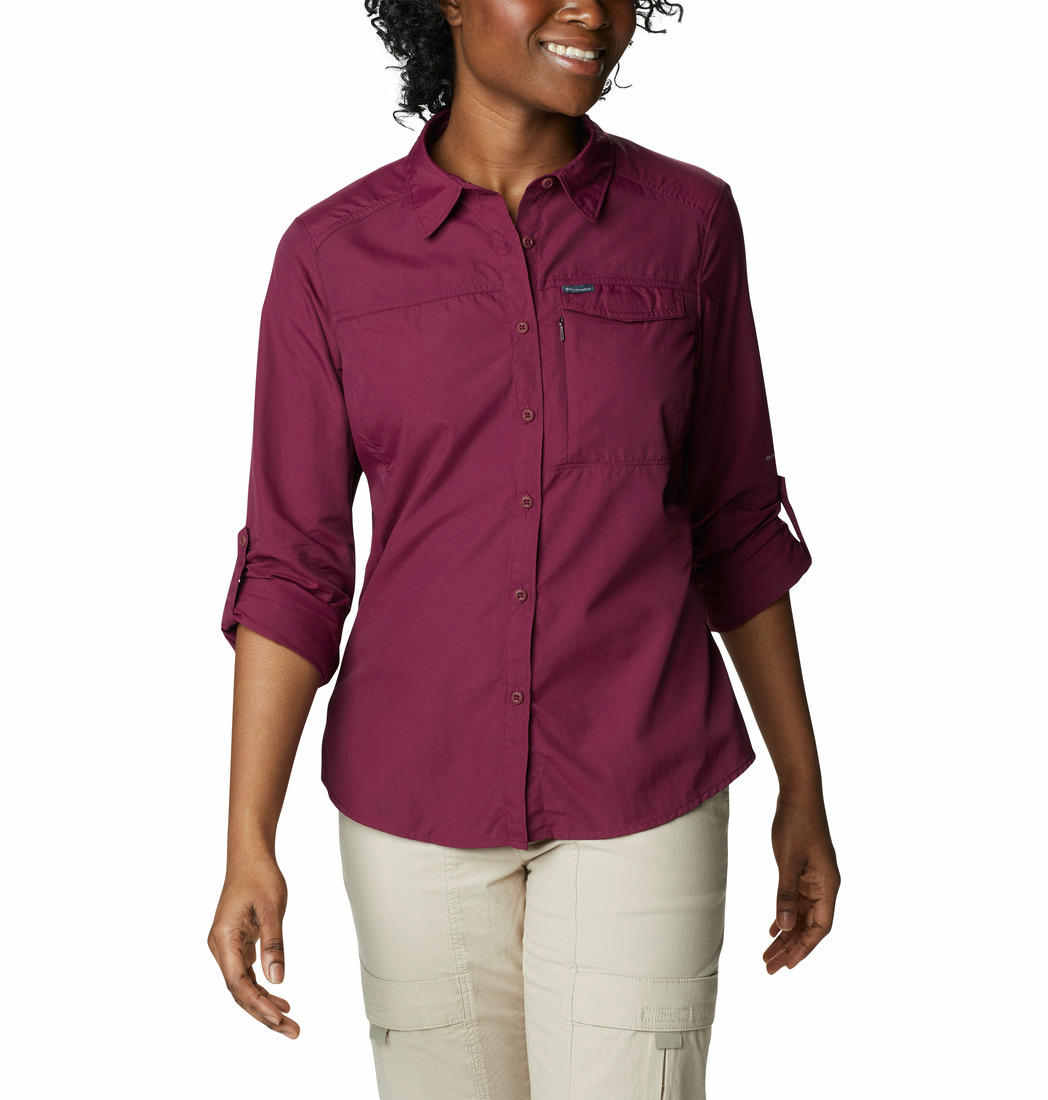 Columbia Women Purple Silver Ridge 2.0 Long Sleeve Shirts