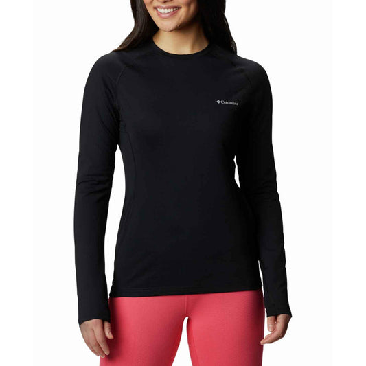 Columbia Women Black W Omni-Heat 3D Knit Crew II Baselayer Top