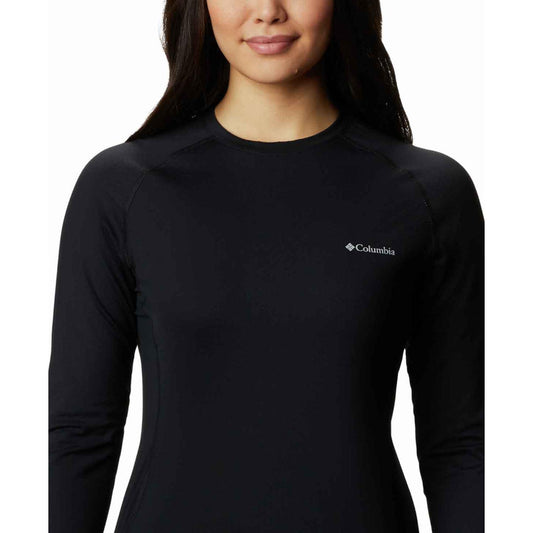 Columbia Women Black W Omni-Heat 3D Knit Crew II Baselayer Top
