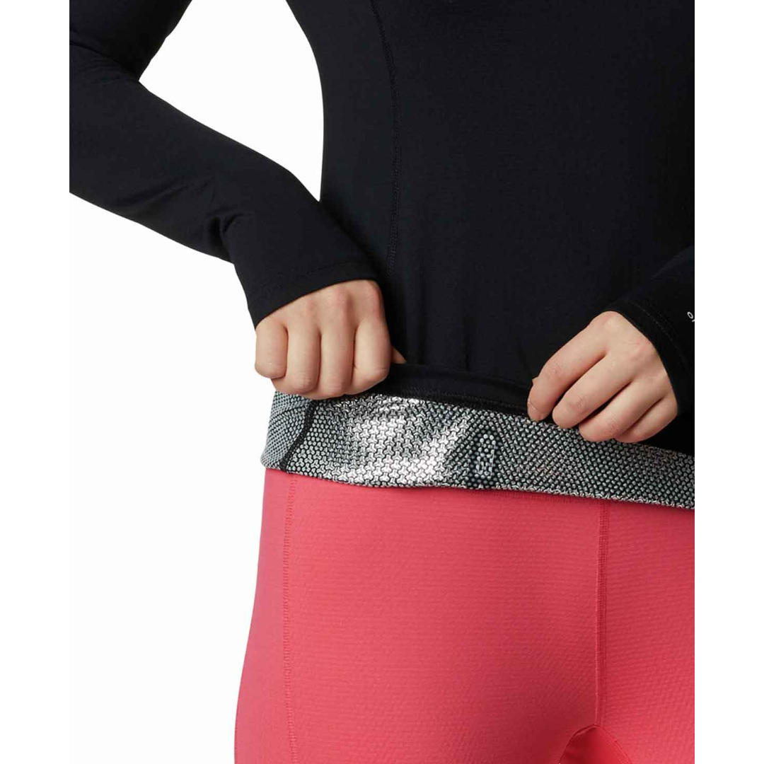Columbia Women Black W Omni-Heat 3D Knit Crew II Baselayer Top