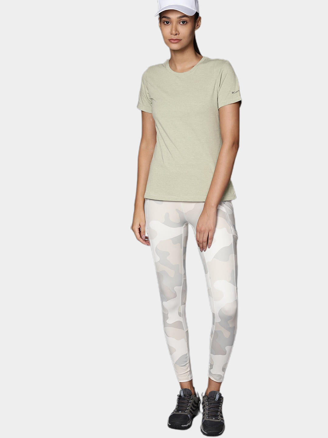 Columbia Women Green Sun Trek SS T-Shirt
