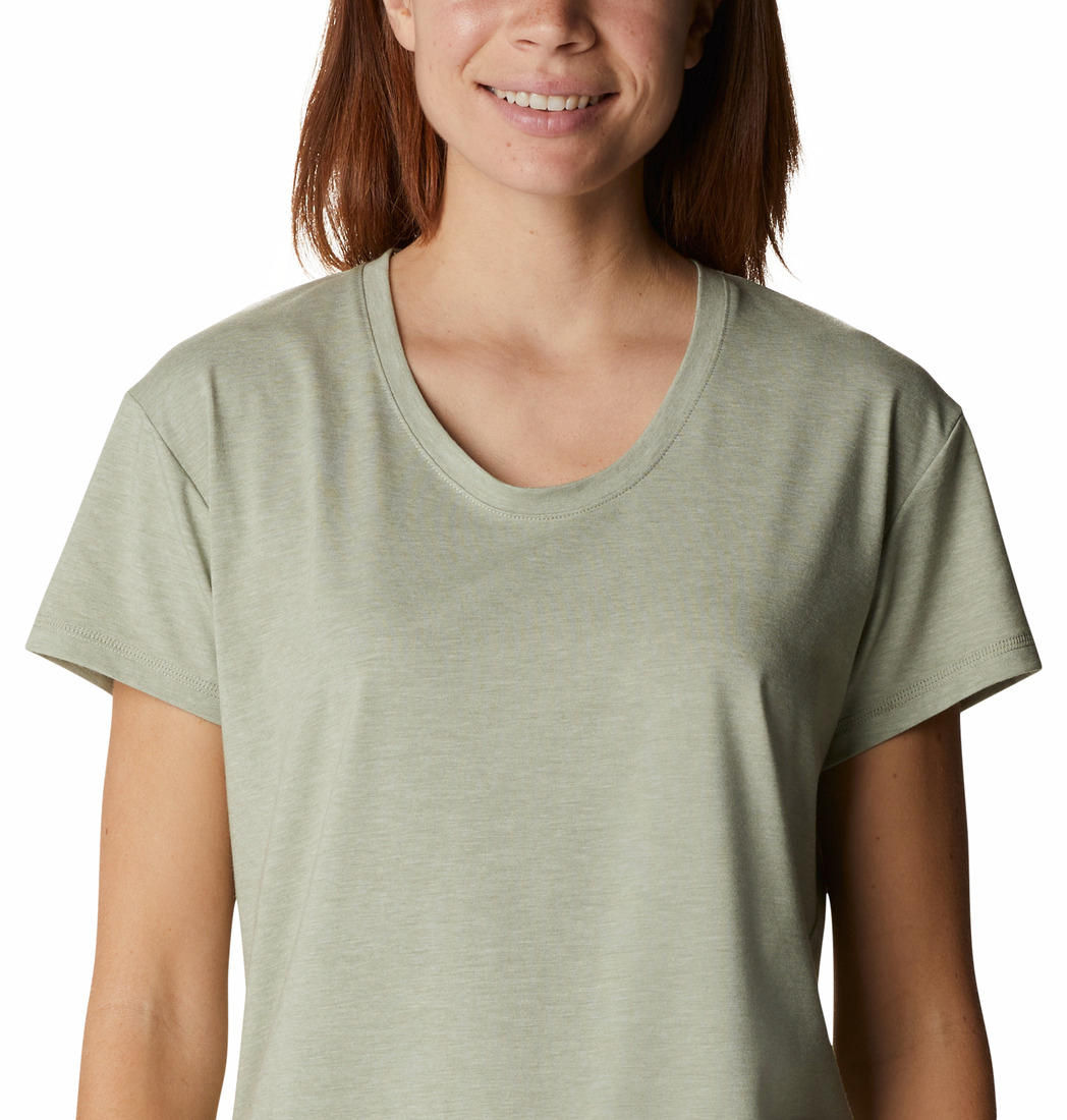 Columbia Women Green Sun Trek SS T-Shirt