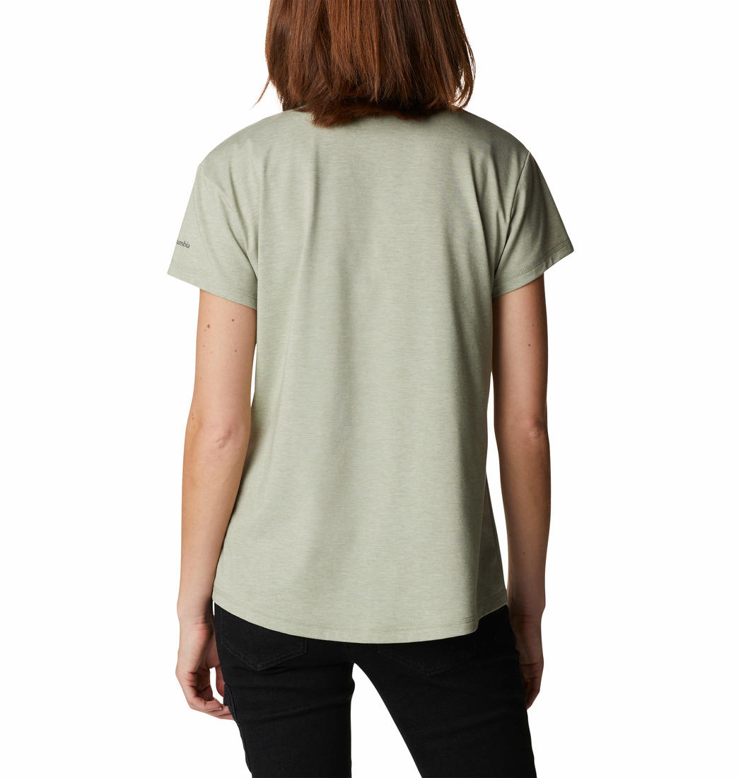 Columbia Women Green Sun Trek SS T-Shirt