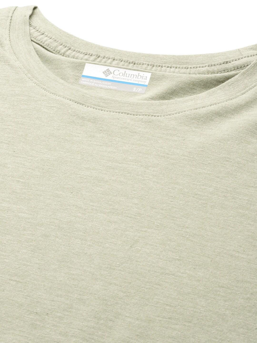 Columbia Women Green Sun Trek SS T-Shirt